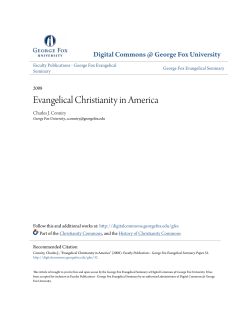 Evangelical Christianity in America