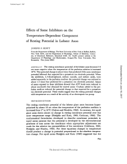 Effects of Some Inhibitors on the Temperature