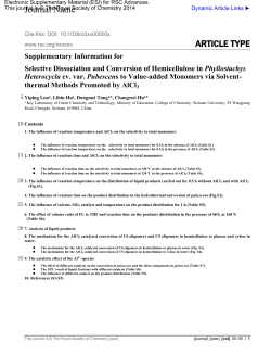 Supplementary Information - Royal Society of Chemistry