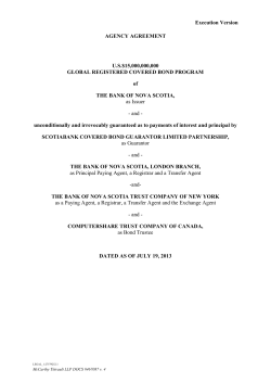 Execution Version AGENCY AGREEMENT US