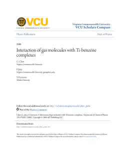 Interaction of gas molecules with Ti