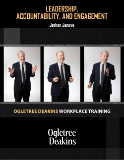 LEADERSHIP, AccountAbILIty, AnD EngAgEmEnt