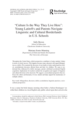 Culture Is the Way They Live Here