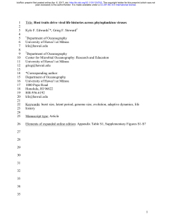 Host traits drive viral life histories across phytoplankton