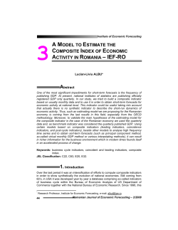 a model to estimate the composite index of economic activity in