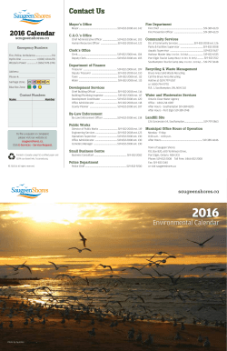 Contact Us - Saugeen Shores