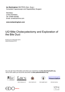Laparoscopic Bile Duct Exploration