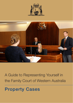 Property Cases - Family Court of Western Australia
