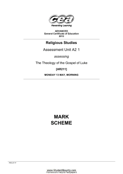 MARK SCHEME