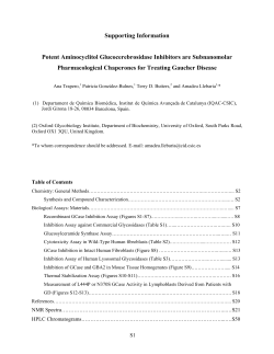 Potent Aminocyclitol Glucocerebrosidase Inhibitors are