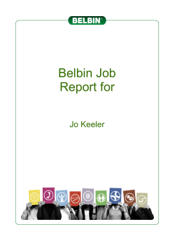 Job comparison report