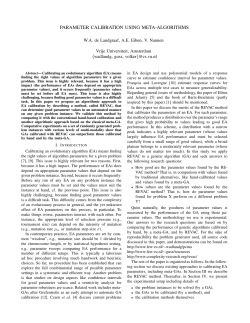 parameter calibration using meta-algorithms - cs.vu.nl