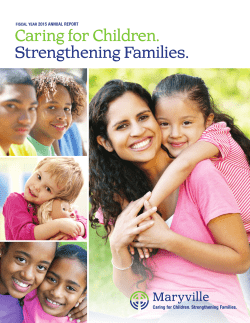 Caring for Children. Strengthening Families.