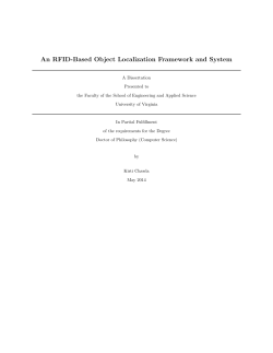 An RFID-Based Object Localization Framework and System