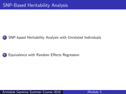SNP-based Heritability Analysis with Unrelated Individuals