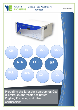 HCL NOX SOX CO H2 CH4 HCN O2 CO2 HF NH3