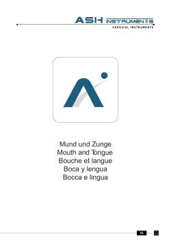 Mund und Zunge Mouth and Tongue Bouche et langue Boca y