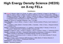 High Energy Density Science on XFELs