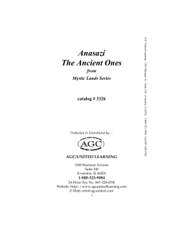 Anasazi The Ancient Ones