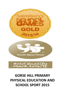 Sports Premium - Gorse Hill Primary School