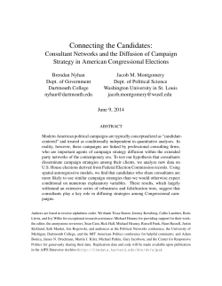 Connecting the Candidates