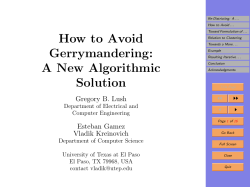 How to Avoid Gerrymandering: A New Algorithmic Solution