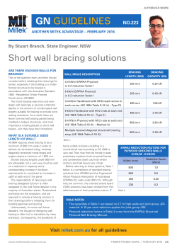 Short wall bracing solutions