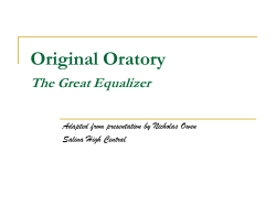 Original Oratory
