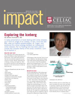 Exploring the Iceberg - University of Chicago Celiac Disease Center