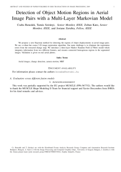 Detection of Object Motion Regions in Aerial Image Pairs