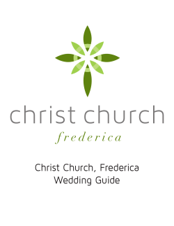 Christ Church, Frederica Wedding Guide
