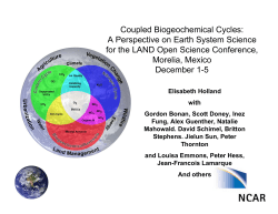 Coupled Biogeochemical Cycles: A Perspective on Earth System