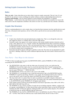 David`s cryptic clue structure pdf