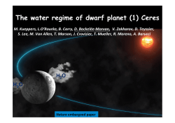 The water regime of dwarf planet (1) Ceres