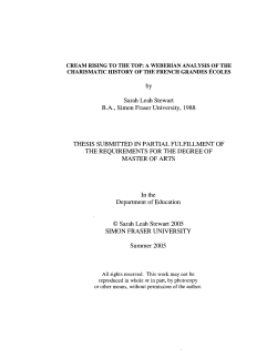 Cream rising to the top: A weberian analysis of the