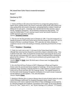 8th Annual Juan Carlos Viscerra memorial tournament Round 7