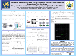 Microchip with an Embedded Bio-membrane for Monitoring the
