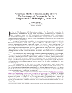 The Landscape of Commercial Sex in Progressive