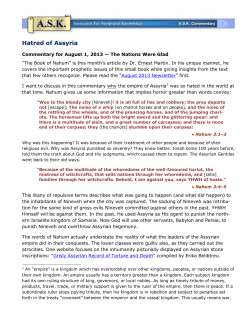 Hatred of Assyria