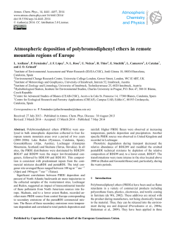 Atmospheric deposition of polybromodiphenyl ethers in remote