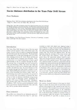 Rapport et Proces-Verbaux des Reunions - Volume 188 - 1989