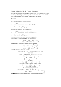 Answer on Question#39105 &ndash; Physics &ndash; Mechanics A 27.6