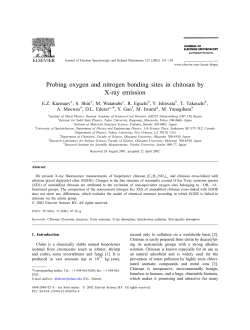 P robing oxygen and nitrogen bonding sites in chitosan by X