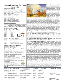 Second Sunday Of Lent