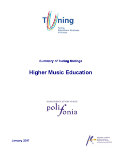 Higher Music Education