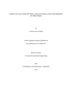 SAFETY EVALUATION OF TWO-LANE TO FOUR