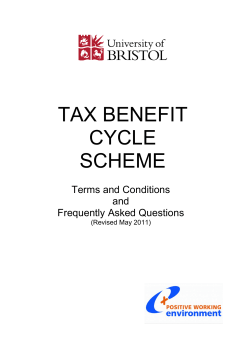 tax benefit cycle scheme