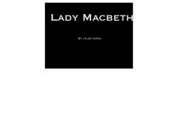Lady Macbeth BM copy - Science Leadership Academy