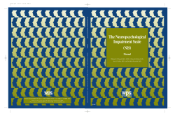 The Neuropsychological Impairment Scale