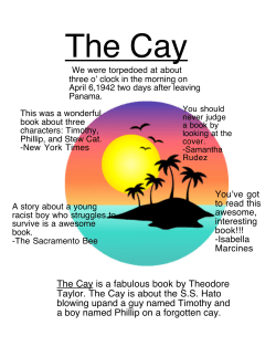 The Cay is a fabulous book by Theodore Taylor. The Cay is about